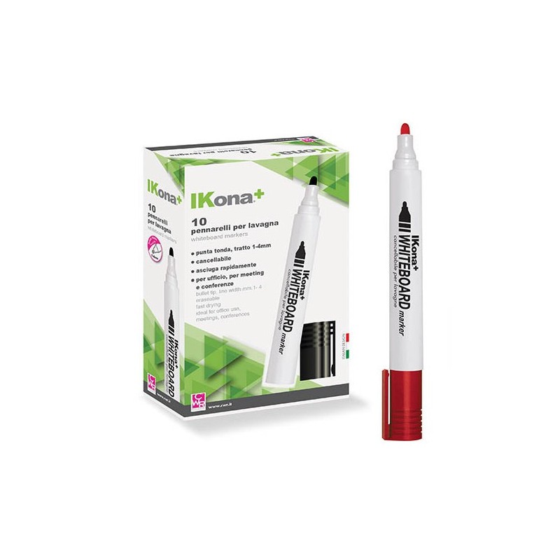 Ikona+ Whiteboard Marker (Red)