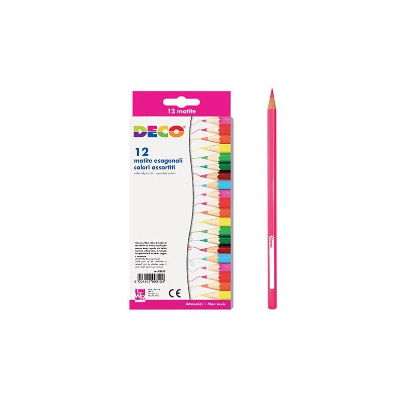 DECO Coloured Pencils (Pack of 12)