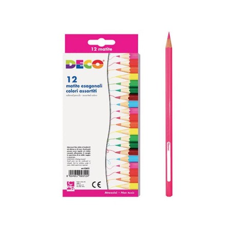 DECO Coloured Pencils (Pack of 12)