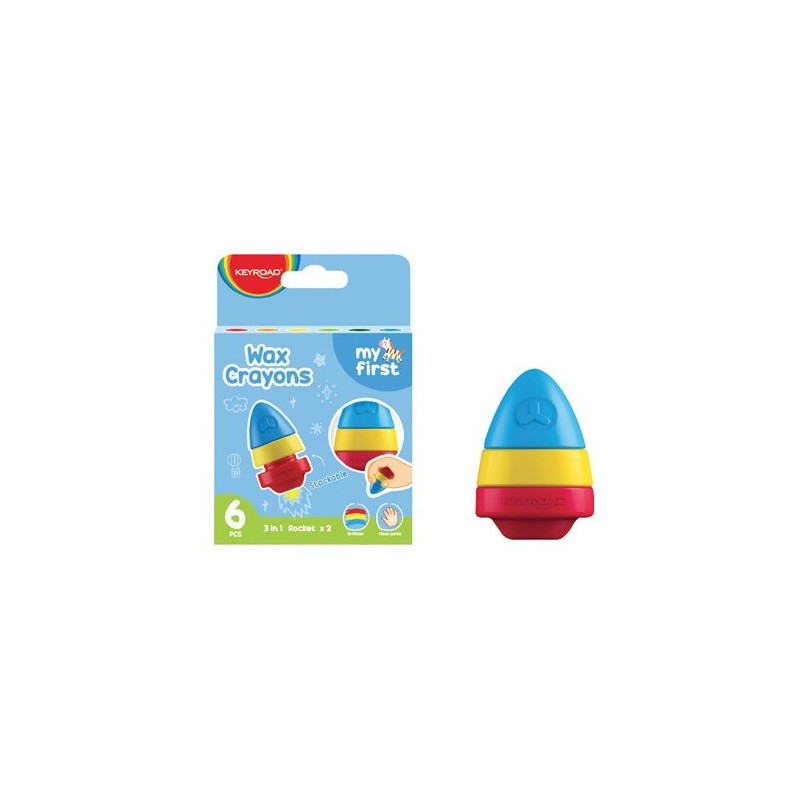 Keyroad Rocket Crayons Pack