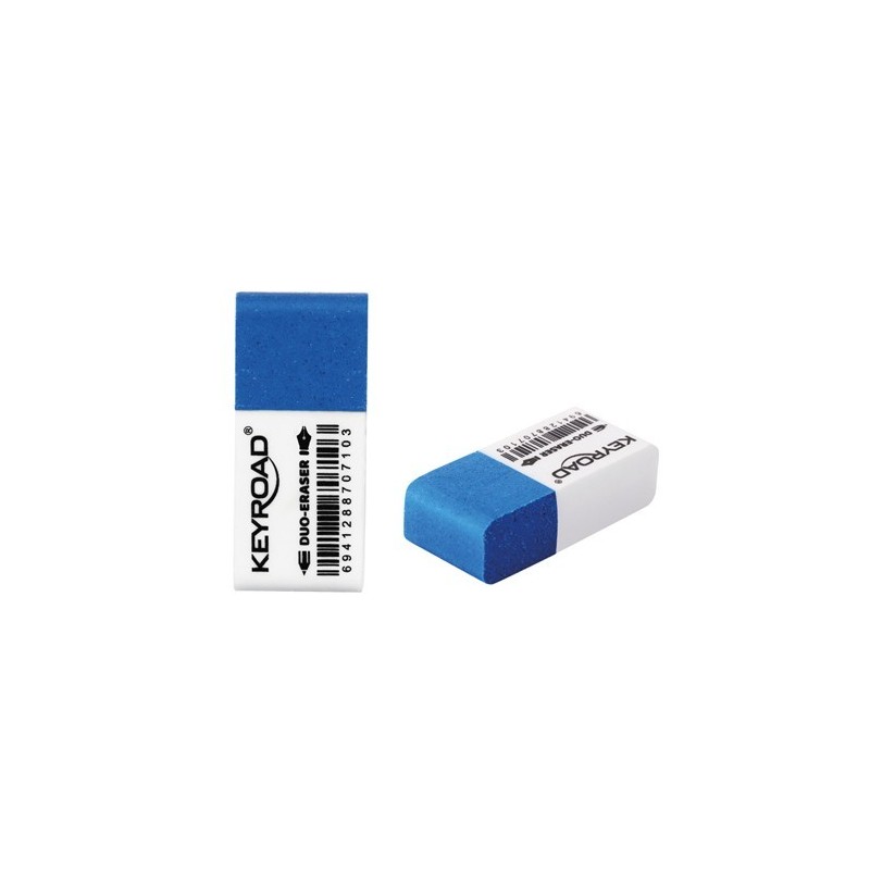 Keyroad Duo Eraser (9mm x 17.6mm x 12mm) - Pack of 2