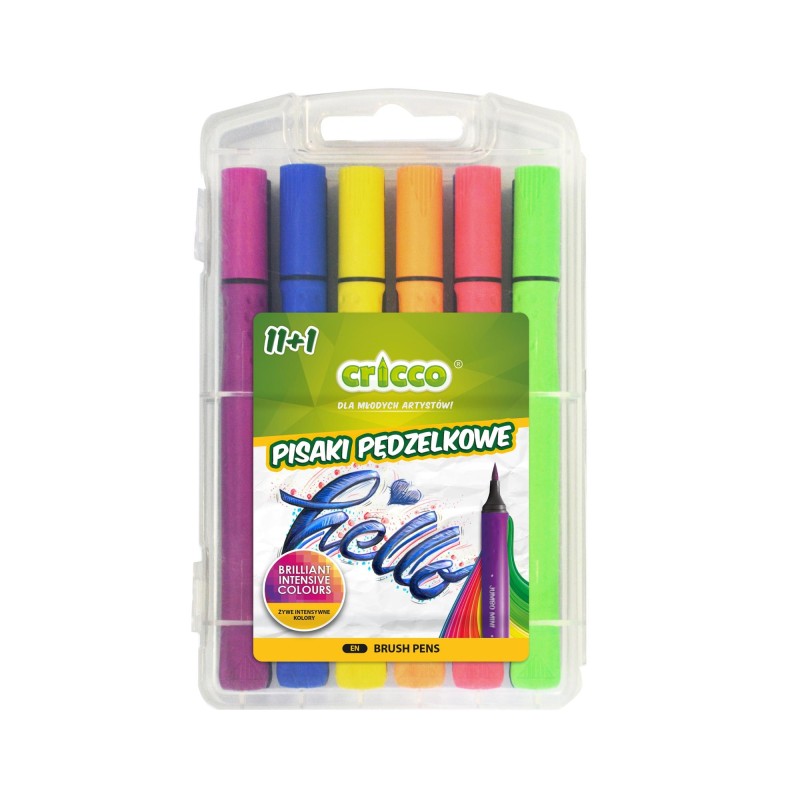 Cricco Brush Markers (Pack of 12)