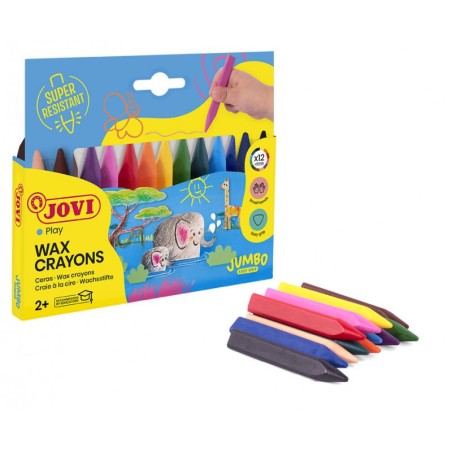 Jovi Triwax Crayons (Pack of 12)