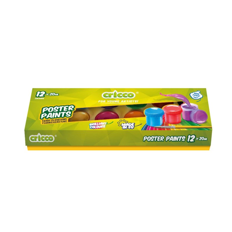 Cricco Poster Paint (Pack of 12)