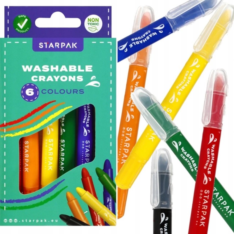 Starpack Washable Crayons (Pack of 6)