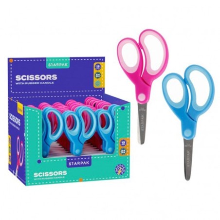 Starpak School Scissors with Rubber Handle
