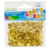 Starpak Metallic Sequins Gold 8mm