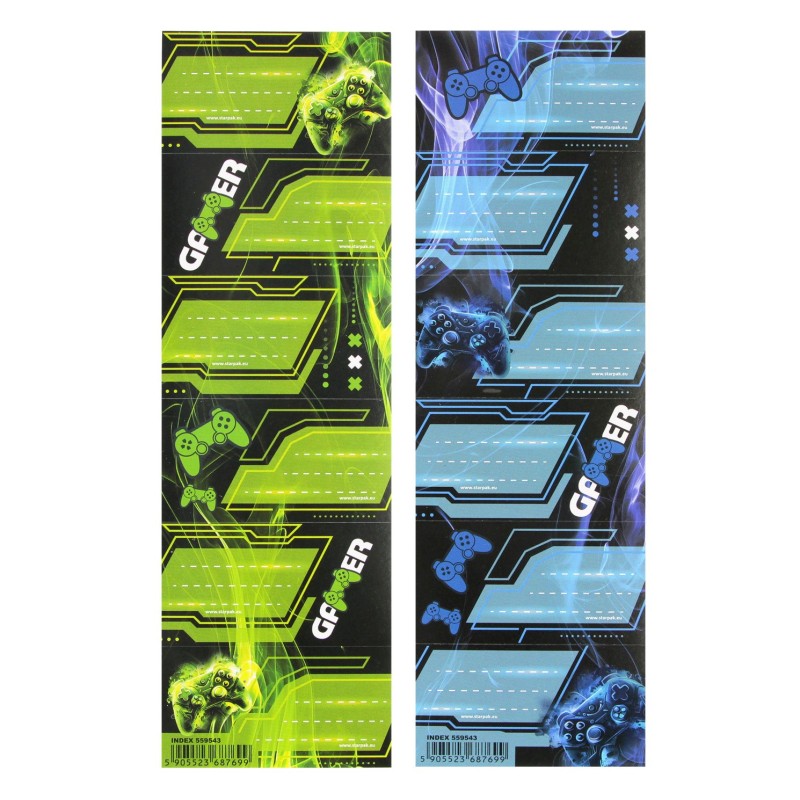 Pad Exercise Book Labels (2 Sheets - 12 Labels)