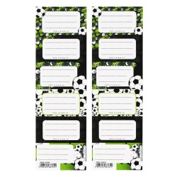 Football Exercise Book Labels (1 Sheets - 6 Labels)