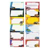 Hot Wheels Exercise Book Labels (2 Sheets - 12 Labels)