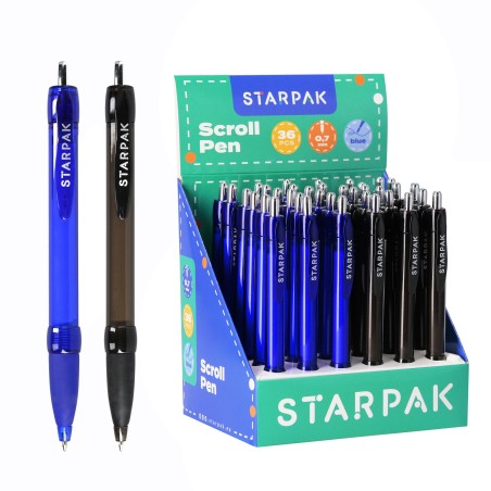Starpak Scroll Pen (Blue Ink)