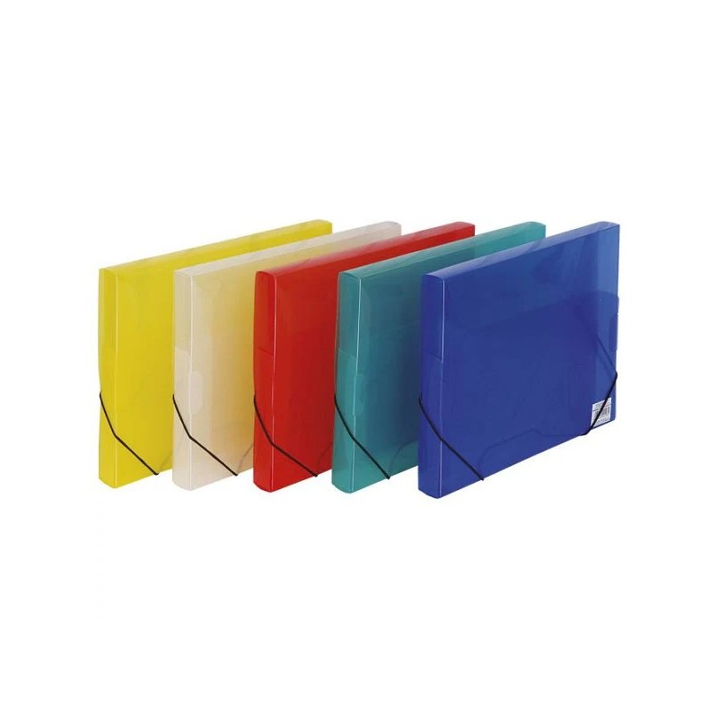 Plastic Box File with Elastic 3cm Wide