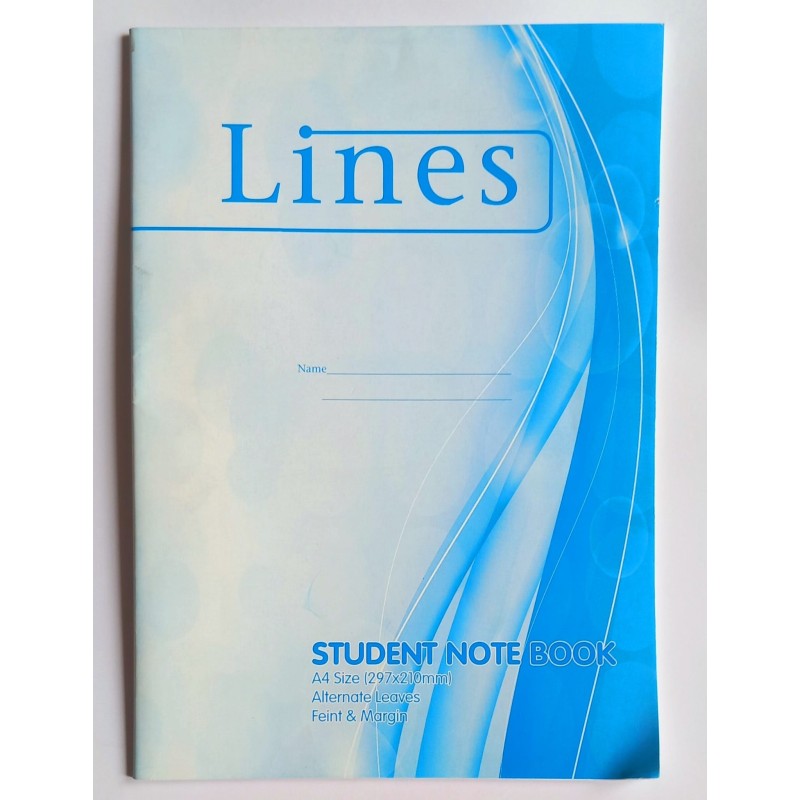 A4 Student Book (One Side Lines - One Side White Paper)
