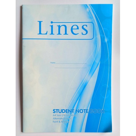 A4 Student Book (One Side Lines - One Side White Paper)