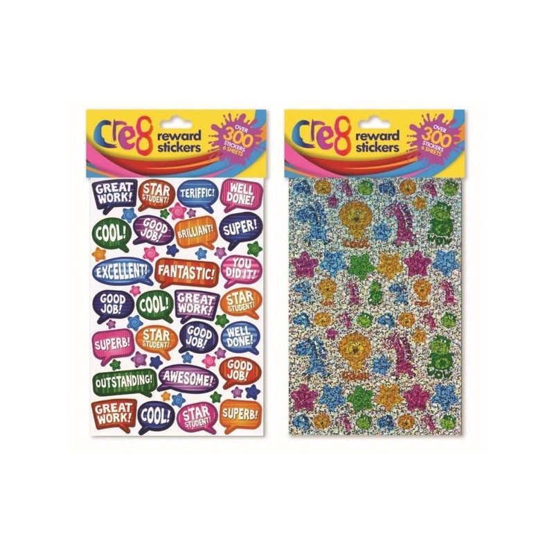 Reward Stickers (6 Sheets - over 300 Stickers)