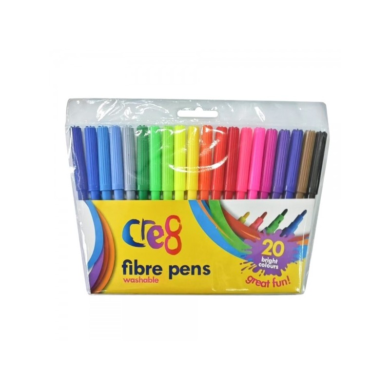 Cre8 Fibre Pens (Pack of 20)
