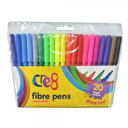 Cre8 Fibre Pens (Pack of 20)