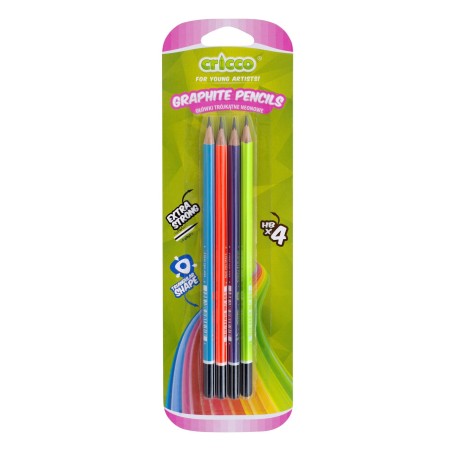 Cricco Pencil Pack of 4 Neon Colours