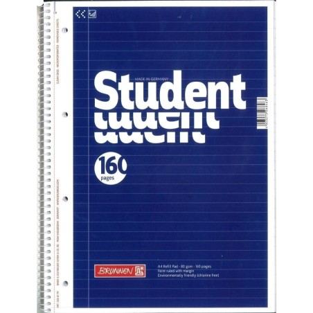 Brunner Student College Pad (Spiral) 160 Pages