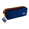 Premier 3-Zip Pencil Case (Yellow-Red-Navy)