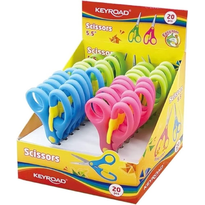 Kids Scissors Keyroad Metal 13.5cm Easy Open
