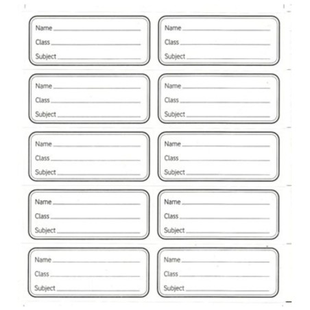 Copybook Labels (10 Labels per sheet)