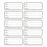 Copybook Labels (10 Labels per sheet)