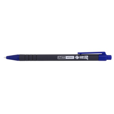 Memobe Retractable Pen, Four Lines, (Blue Ink)