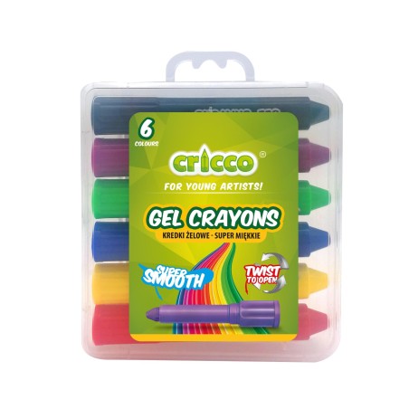 Cricco Twist Gel Crayons (Pack of 6)