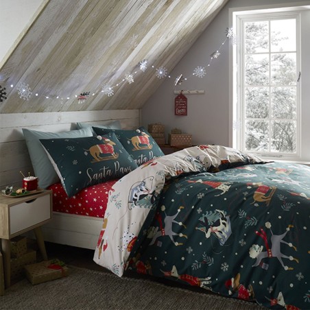 Christmas Paws Bedding Set