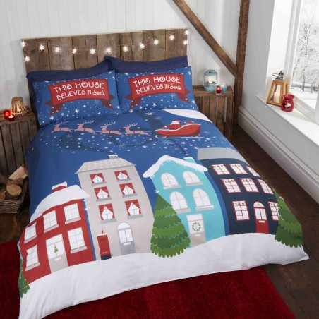 Midnight Christmas Bedding Set