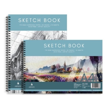 A4 Artist Spiral Sketchbook - 15 Sheets (170gsm)