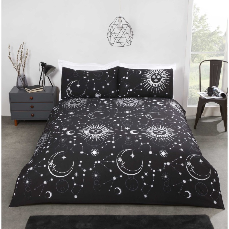 Celestial Black Bedding Set