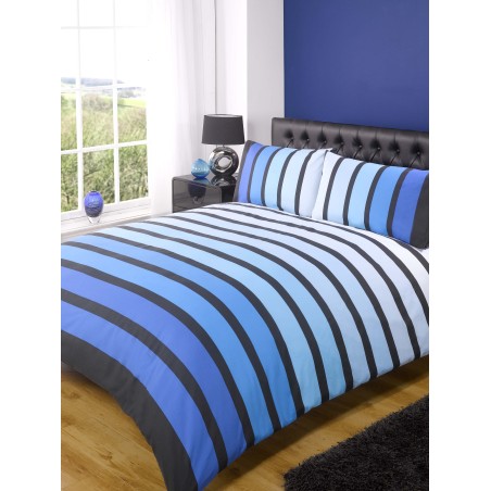 Soho Blue Black Bedding Set