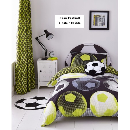 Neon Football Bedding Set
