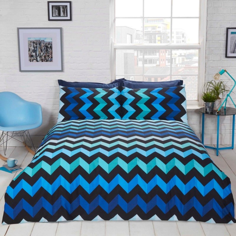 3D Blue Bedding Set