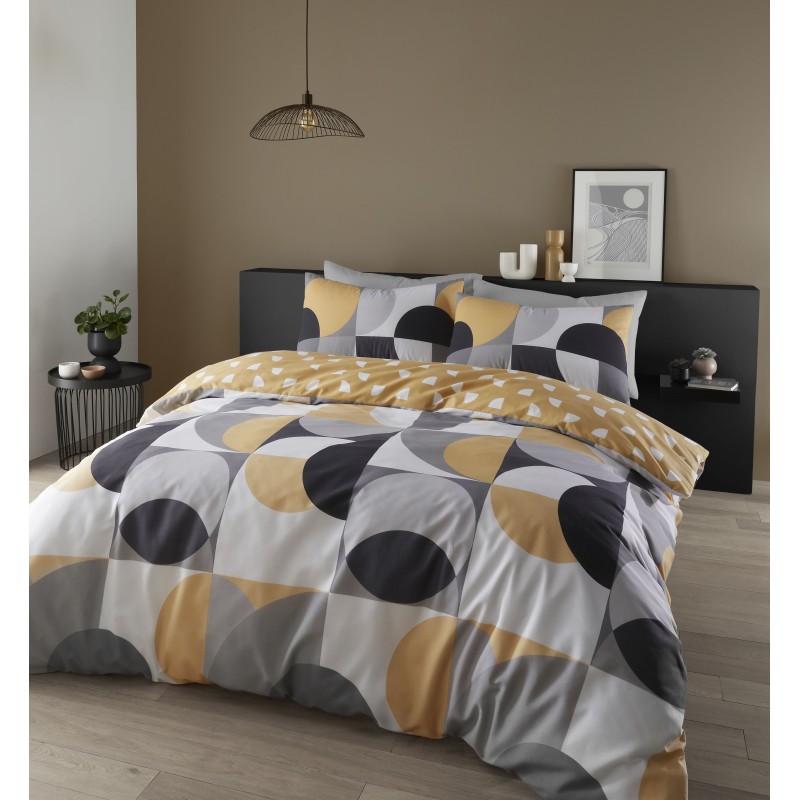 Sirkel Geo Ochre Bedding Set