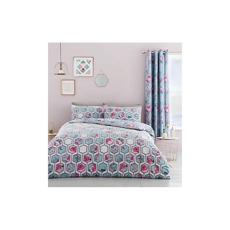 Hexagon Floral Bedding Set