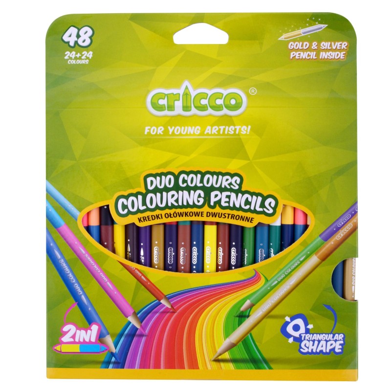 Cricco Double Sided Coloured Pencils (Pack of 24)